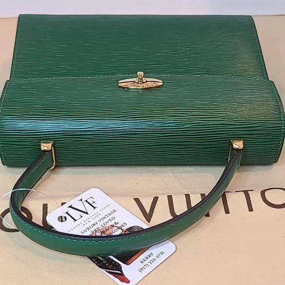 LOUIS VUITTON ULTRA RARE VINTAGE 1994 EPI LEATHER MALESHERBES BAG EXCELLENT COND - Picture 12 of 17